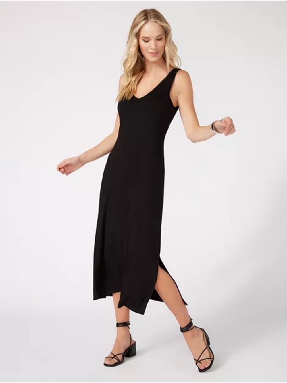 Karen Kane Brigitte Jersey Midi Dress Navy Medium